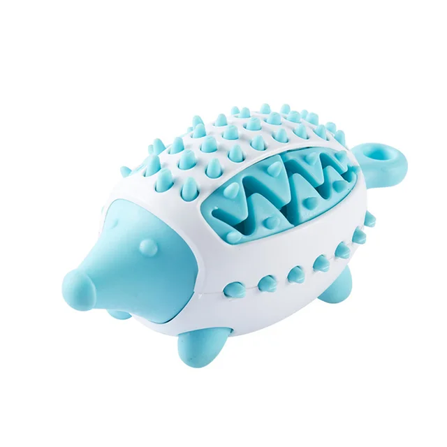 Phedgehog Shape Dog Toy Leaking Food Toys For Small Large Dogs Cat Chewing Toys Pet Tooth Cleaning Indestructible Puppy Toys Ball Molar Tooth Clean... Blue - Shop at LoveMi