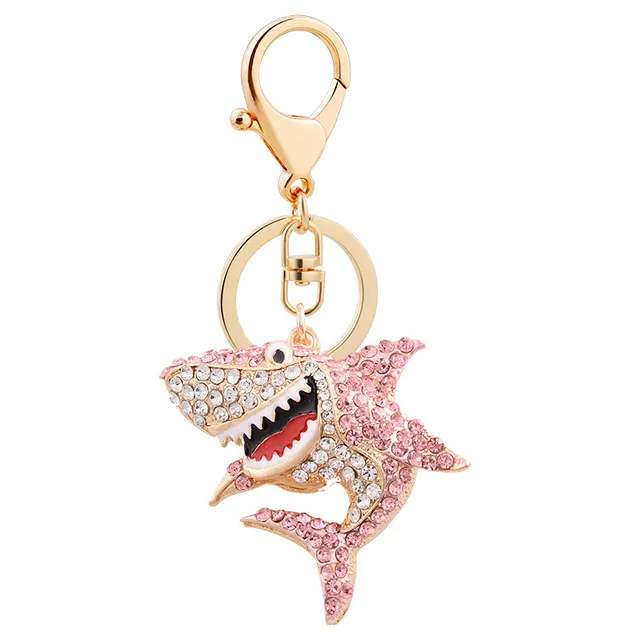 Metal Shark Keychain Ocean Series Shark Pink - Shop at LoveMi