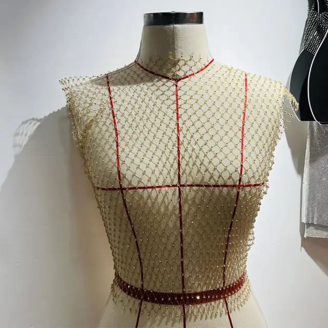 Women's Fashionable Simple Pure Color Mesh Top Round Neck Khaki - Shop at LoveMi