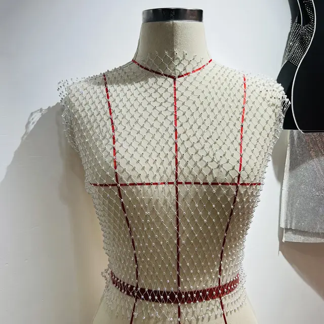 Women's Fashionable Simple Pure Color Mesh Top Round Neck White - Shop at LoveMi
