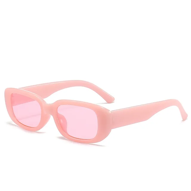 Box Small Box Irregular Fashionable Sunglasses Pink - Shop at LoveMi