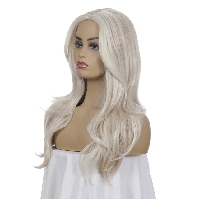 Mid length Fashion Women's Mid length Curly Hair Synthetic Wigs Light Gold - Shop at LoveMi