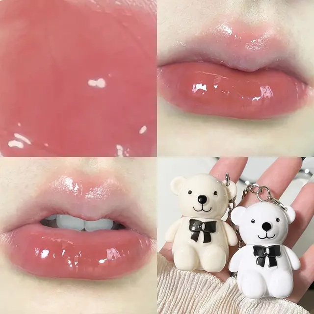 Shuiliang Mirror Face Little Bear Paradise Lip Gel 2 Style - Shop at LoveMi
