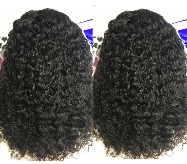 Kinky Curly Short Bob Lace Front Human Hair Wig Naturalcolor - Shop at LoveMi