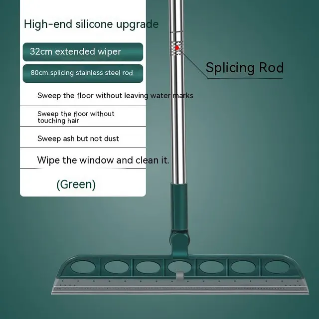 New 180 Degrees Rotatable Magic Broom Foldable Wiper Blade Green - Shop at LoveMi