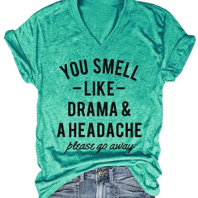 European And American Spring And Summer New Printed T shirt Green - Shop at LoveMi