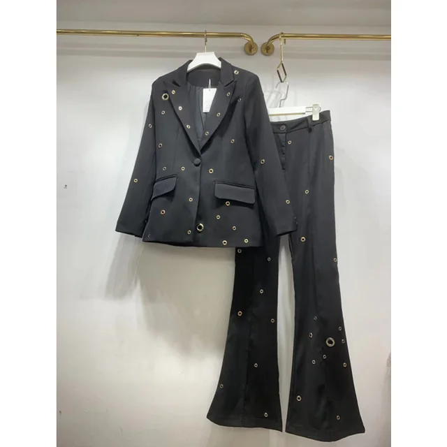 Women's Fashion Personality Aura Suit Black - Shop at LoveMi
