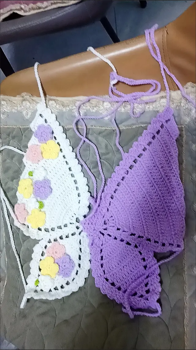 Sweet And Hot Pure And Sexy Bow Knot Cut Camisole White Purple Striped Flower - Shop at LoveMi