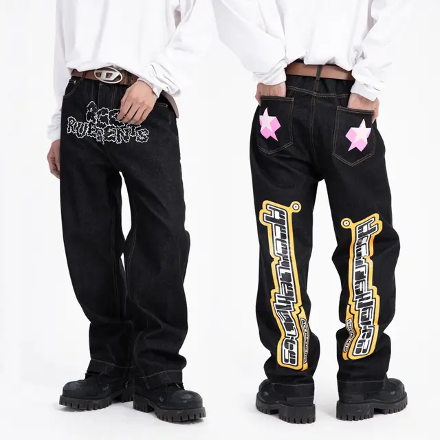 High Waist Jeans Original Slimming Trousers Men And Women Ac105 Black - Shop at LoveMi
