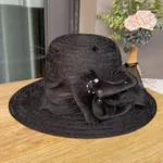 Ladies' Mesh Breathable Sun Hat Vacation Versatile - Black
