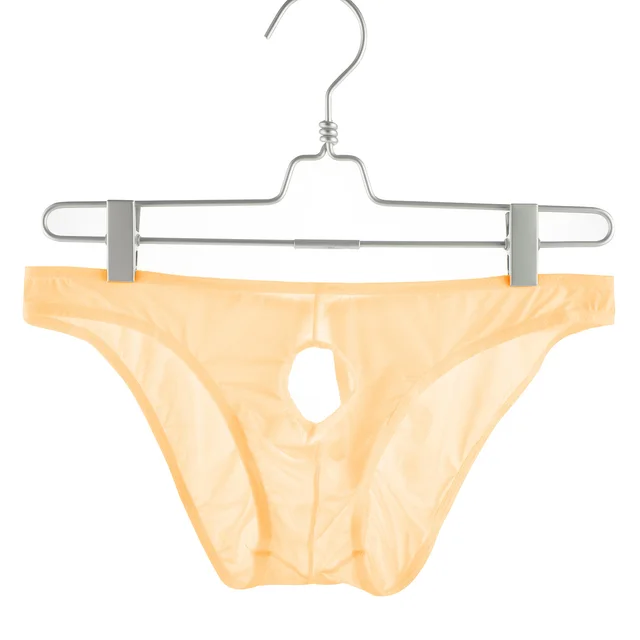 Men's Low Waist Ice Silk Briefs Skin Color - Shop at LoveMi