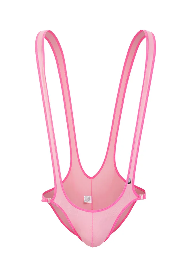 Sexy Jumpsuit High Elastic Thread Male Sexy Even Pink - Shop at LoveMi