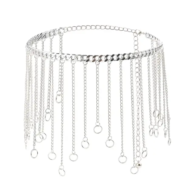 Summer Beach Accessories Personality Fashion Women's Body Chain Fringe Pendant Waist Chain Sexy Chain Accessories Silver - Shop at LoveMi