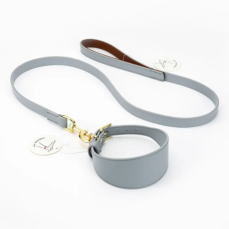 Soft Hand Holding Rope Necklet Set Pet Supplies - Grey