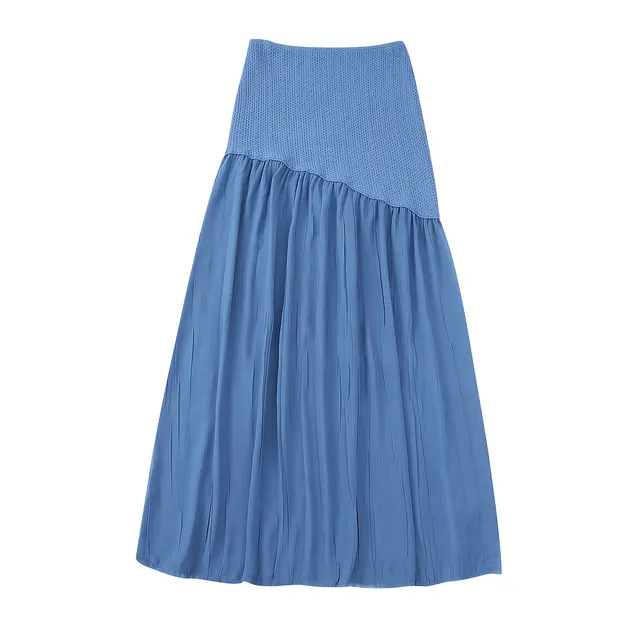 Textured Knitted Short Top Stitching Skirt Skirt - Shop at LoveMi