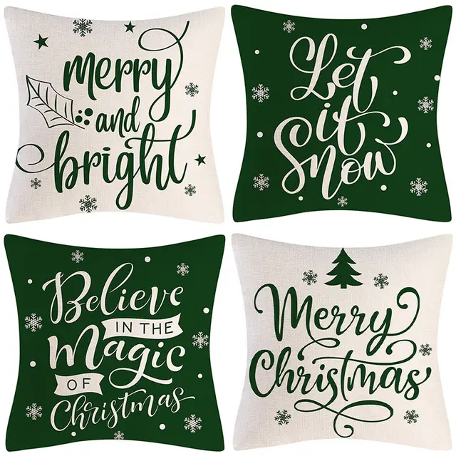 Sofa Living Room Christmas Pillow Cover Combination 1076Style - Shop at LoveMi
