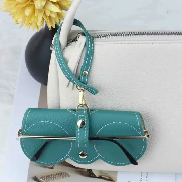 New PU Portable Simple Glasses Bag Green - Shop at LoveMi