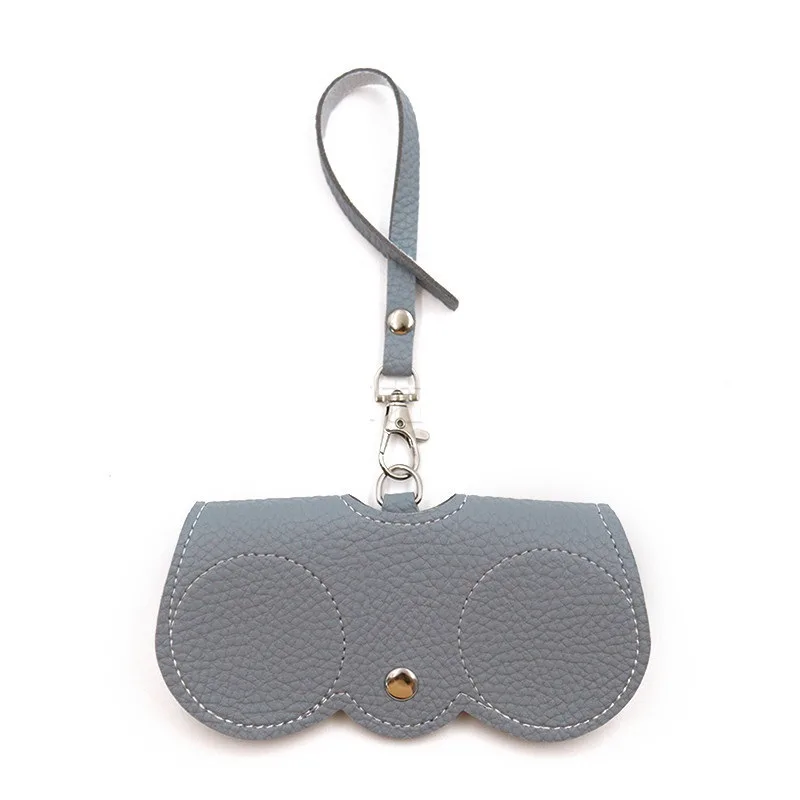 New PU Portable Simple Glasses Bag - Sky Blue