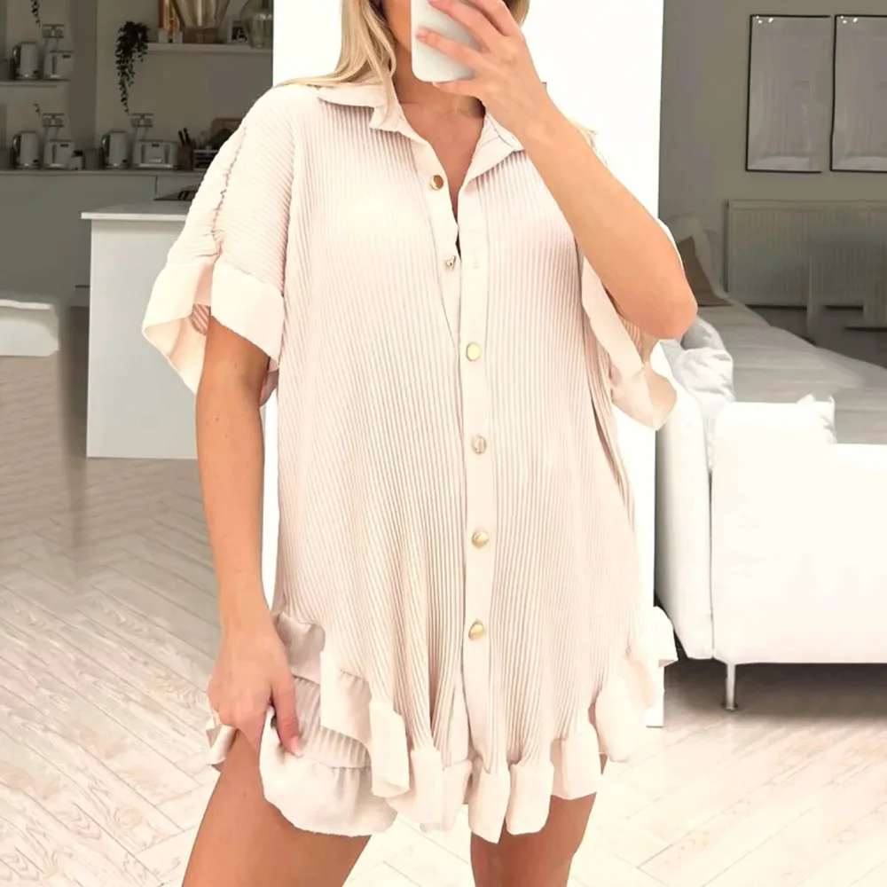 Women's Fashion Loose Casual Suit - Apricot