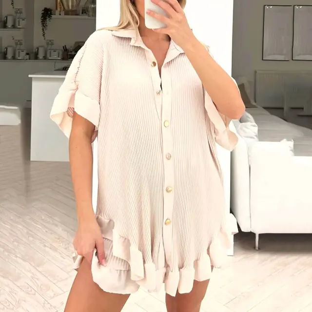 Women's Fashion Loose Casual Suit Apricot - Shop at LoveMi