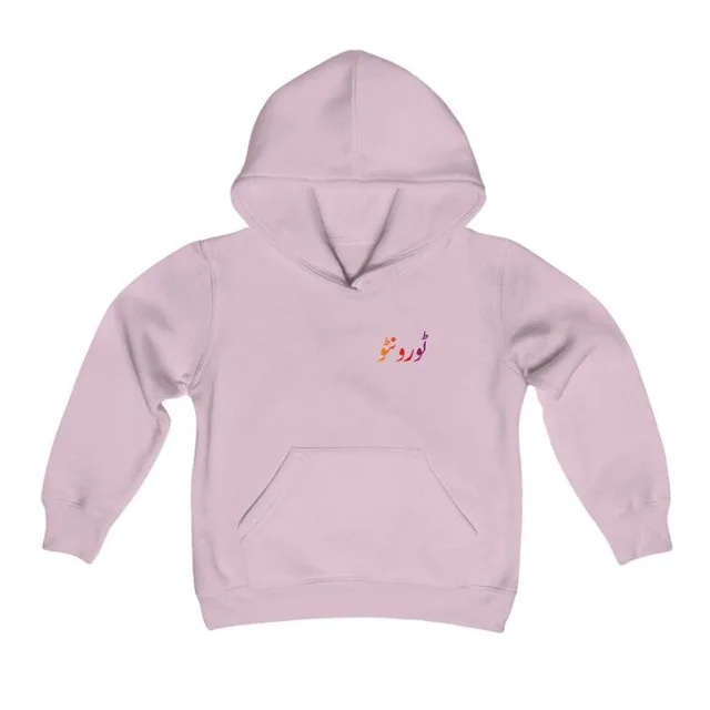 European And American Velvet Printed Hoodie Pink - Shop at LoveMi