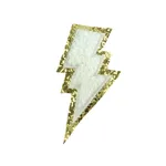 Towel Embroidery Lightning Embroidered Cloth Stickers DIY - White Hot Melt Adhesive