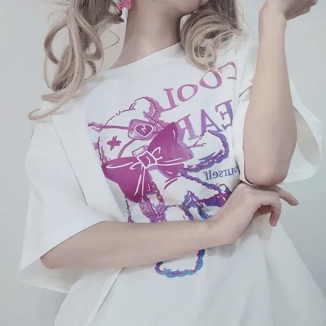 Girls' Summer Design Print Short Sleeved White - Shop at LoveMi