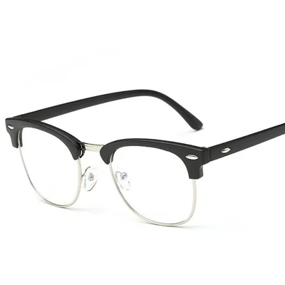 Anti radiation Computer Metal Chain Trendy Glasses Black - Shop at LoveMi