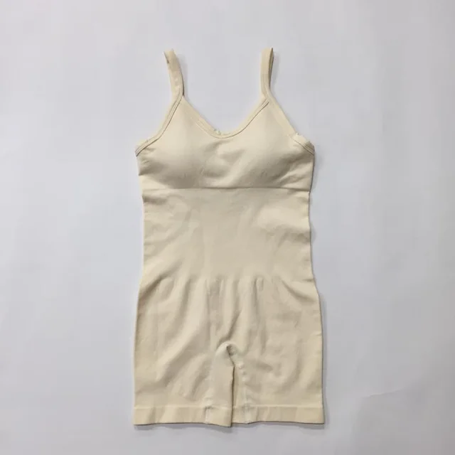 Women's Fashion Sports High Waist Seamless Knitted Sleeveless Jumpsuit Beige - Shop at LoveMi