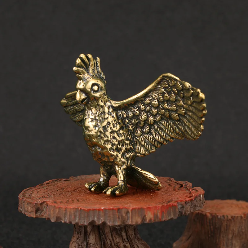 Parrot Brass Ornaments Bronze Statue Childlike Tea Ornaments Copper Ornaments - Shop at LoveMi