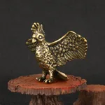 Parrot Brass Ornaments Bronze Statue Childlike Tea Ornaments - Copper Ornaments - View 1