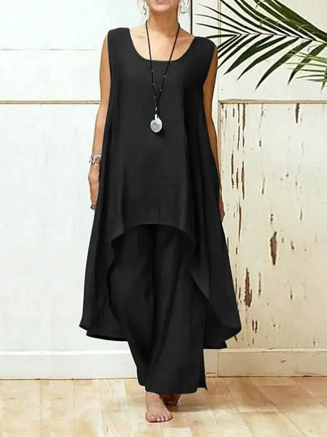Women's Fashion Casual Sportswear Suit Black - Shop at LoveMi