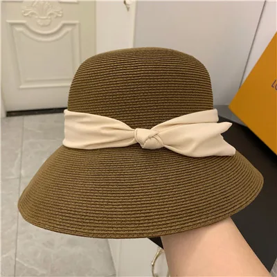 Foldable Wide Brim Sun Hat Dark Coffee Color - Shop at LoveMi