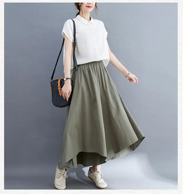 Women's Fashionable Loose Wide leg Pants Slim Loose Pants Light Green - Shop at LoveMi