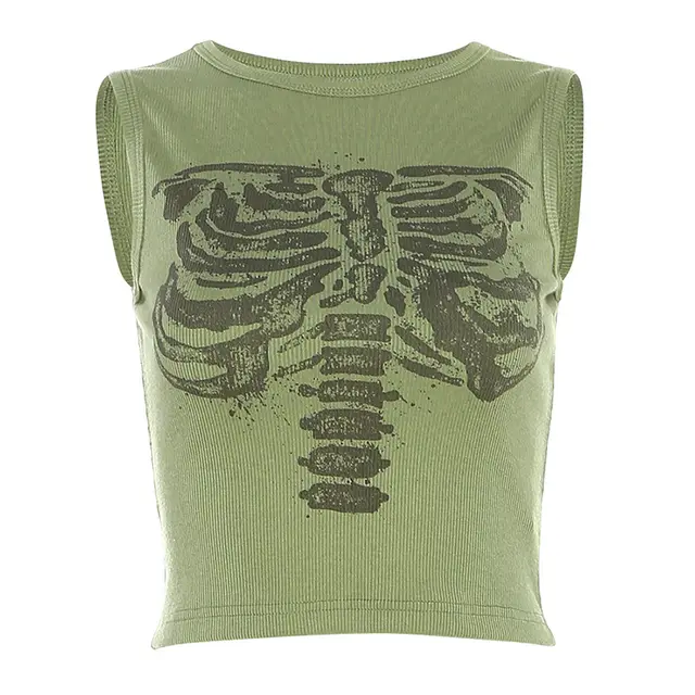Fashion Women's Fashion Clothing New Round Neck All match Vest Army Green - Shop at LoveMi