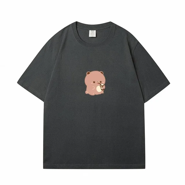Boba Lovin Boberu Loose Cotton T shirt Black - Shop at LoveMi