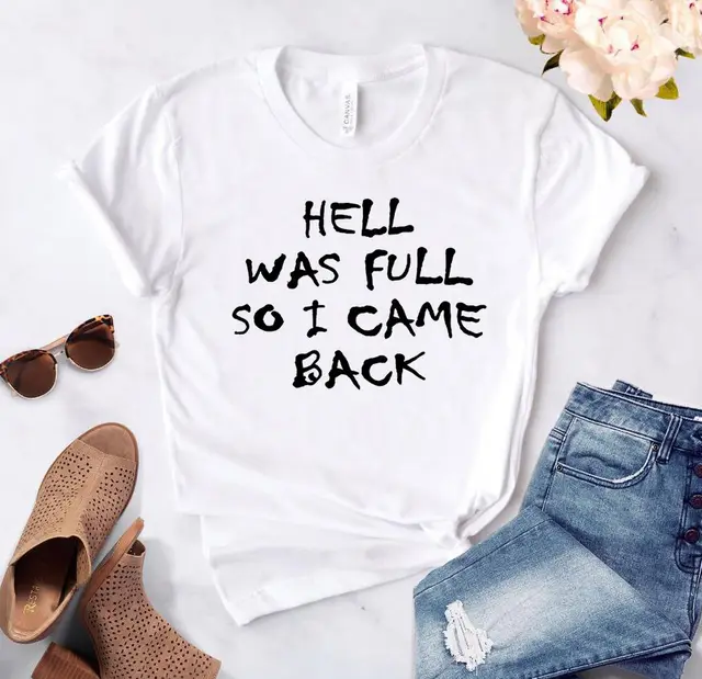 HELL WAS FULL Short Sleeve Top White - Shop at LoveMi