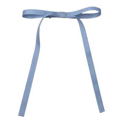 With Bowknot Barrettes Ribbon Double Ponytail Blue - Shop at LoveMi