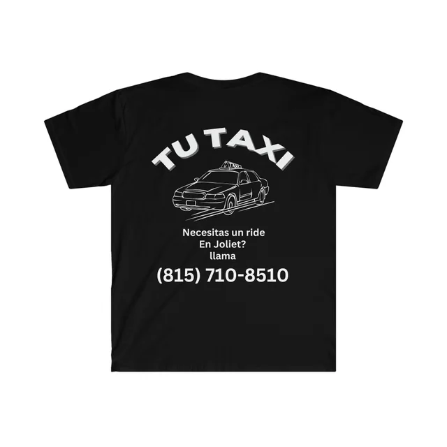 Taxi Tee Printed Short Sleeves Black - Shop at LoveMi