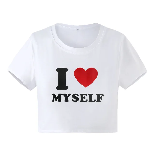 Letter Print Short sleeve T shirt For Women White - Shop at LoveMi