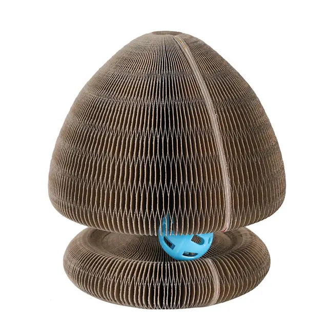 Magnetic Organ Changeable Corrugated Paper Cat Scratch Board Fish Variety Track Ball - Shop at LoveMi