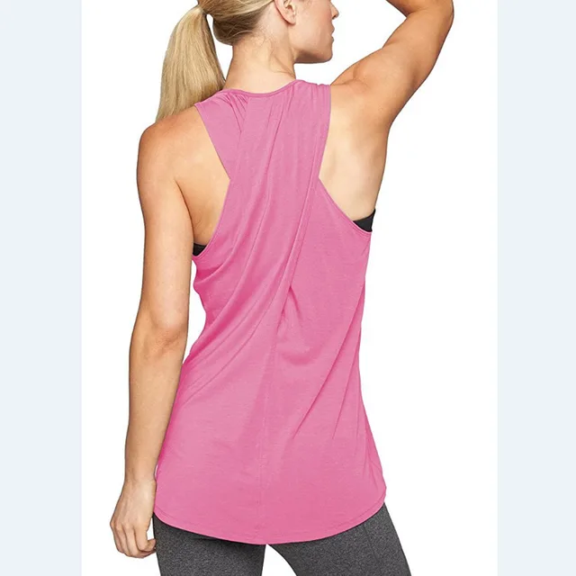 Fitness Sports Vest Women's Fashion Casual Cross Pink - Shop at LoveMi