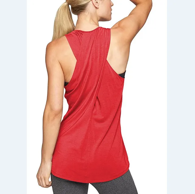 Fitness Sports Vest Women's Fashion Casual Cross Red - Shop at LoveMi