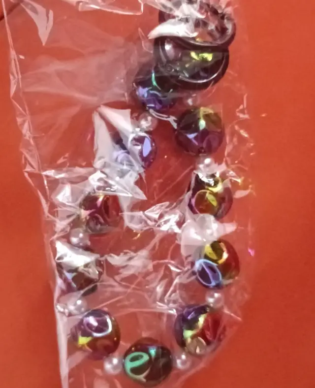 Bow Luminous Colorful Acrylic Beads Mobile Phone Charm Keychain Style9 - Shop at LoveMi