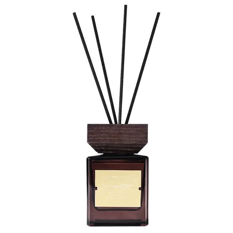 Hotel Fragrance Wooden Lid Rattan Reed Diffuser Essential Oil - Ocean - View 1