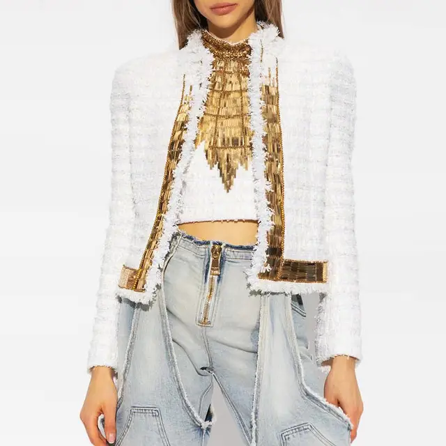 Women's Fashion Halter Vest Top White Jacket - Shop at LoveMi