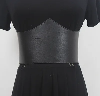 Women's Waist Slimming And Fashionable Decorative Waist Seal Black - Shop at LoveMi