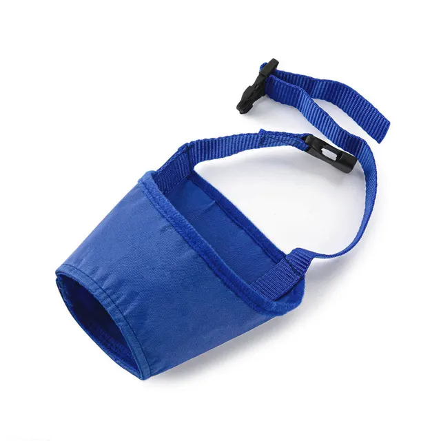 Anti bite Anti miseating Dog Mouth Cover Waterproof Bark Stopper Blue - Shop at LoveMi