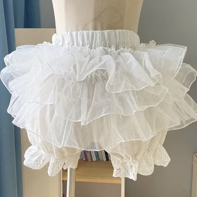 Black And White 2 color Underpants Support Cake Anti wardrobe Malfunction Base White Fluffy Style - Shop at LoveMi