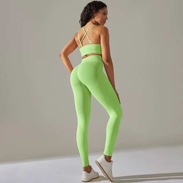 Women's Fashion Hip Raise High Waist Belly Tight Pants Suit Cyan - Shop at LoveMi